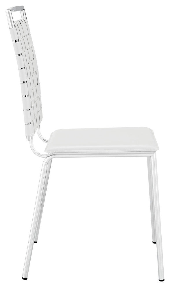 Modern Contemporary Kitchen Dining Chair White