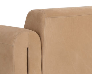 Romer Armchair, Distressed Brown, Nubuck Tan Leather