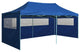 vidaXL Professional Folding Party Tent with 4 Sidewalls 9.8'x19.7' Steel Blue