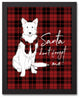 Santa Don't Forget Me 11x14 Black Framed Canvas
