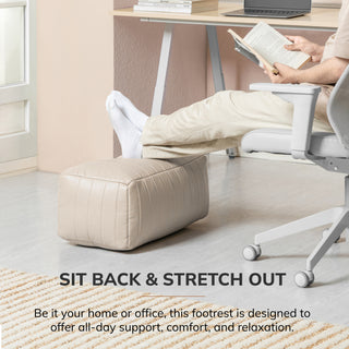 Polyester Florence Footrest, Cream