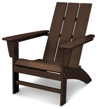 Polywood Modern Adirondack Chair, Mahogany