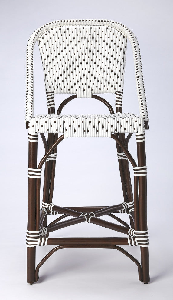 Solstice Rattan Counter Stool, Chocolate