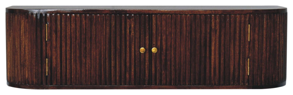 Artisan Furniture Solid Wood Chunky Chestnut Floating Bedside