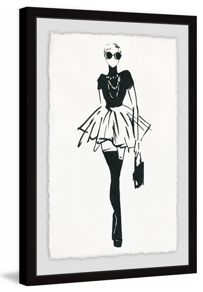 "Straight Ahead" Framed Painting Print, 20"x30"