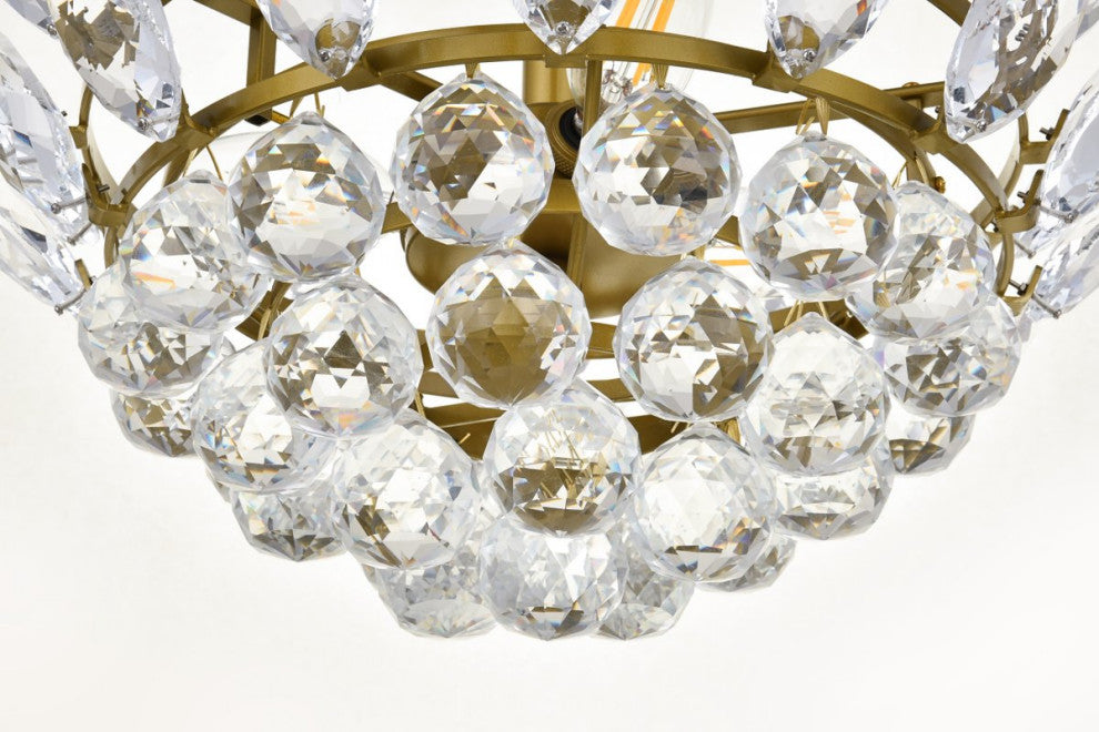 Eleana 14" Pendant, Brass