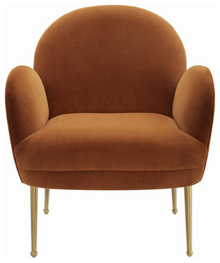 TOV Furniture Gwen Cognac Velvet Chair