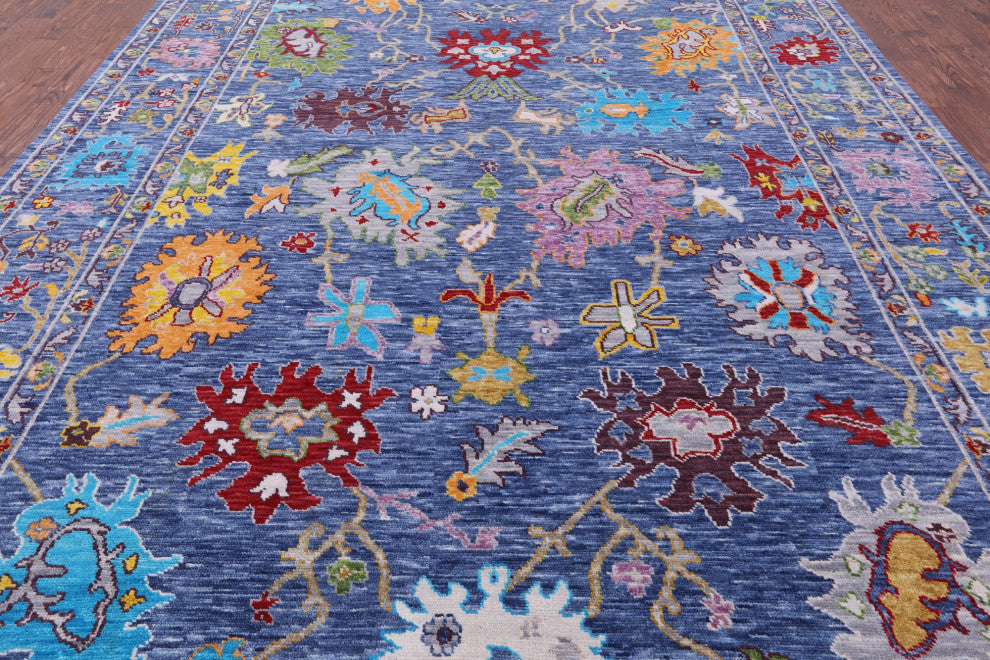 10' 1" X 13' 11" Turkish Oushak Handmade Rug - Q15677