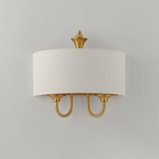 Maxim 10012OM Bongo 14" Tall Wall Sconce - Natural Aged Brass