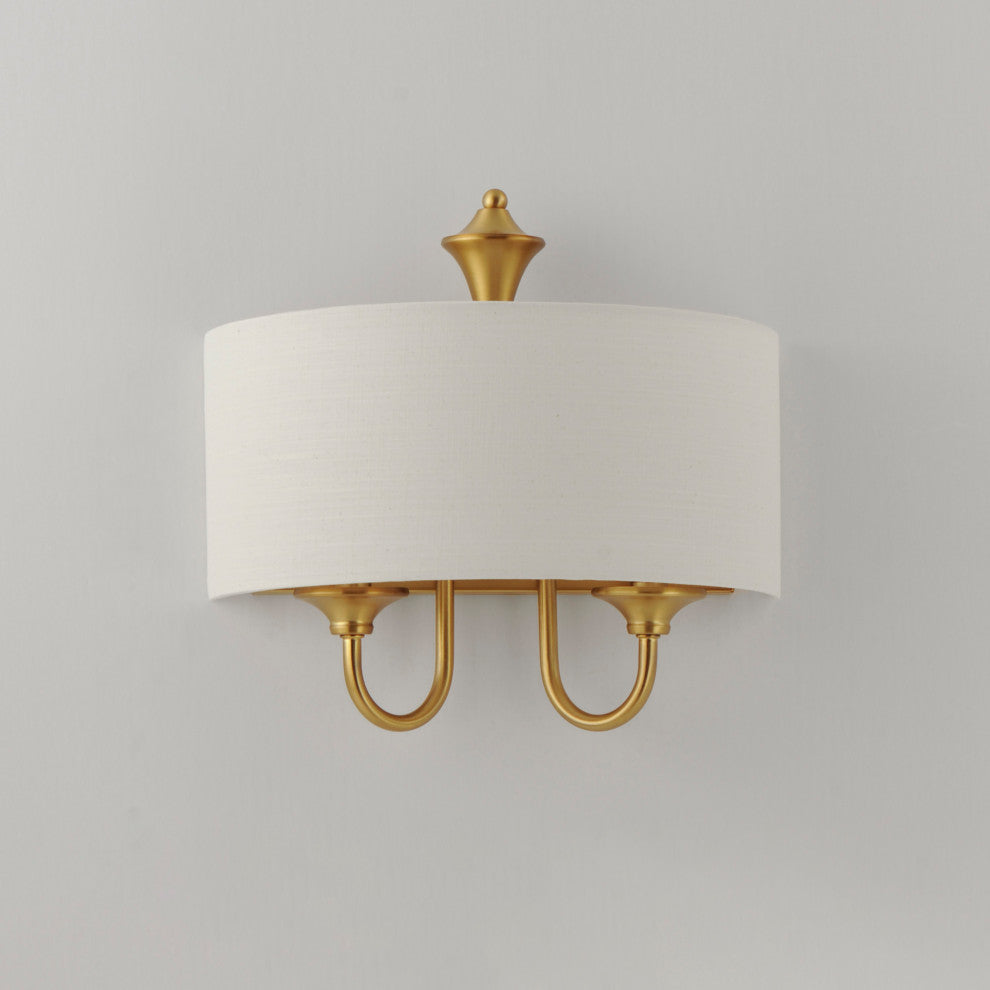 Maxim 10012OM Bongo 14" Tall Wall Sconce - Natural Aged Brass
