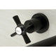 KS8050ZX Wall Mount Tub Faucet, Matte Black