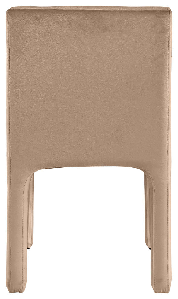 Kai Upholstered Dining Chair, Beige, Velvet, Set of 2
