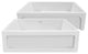Whitehaus WHQ5550-WHITE 33 Inch Reversible Farmhouse Kitchen Fireclay Sink