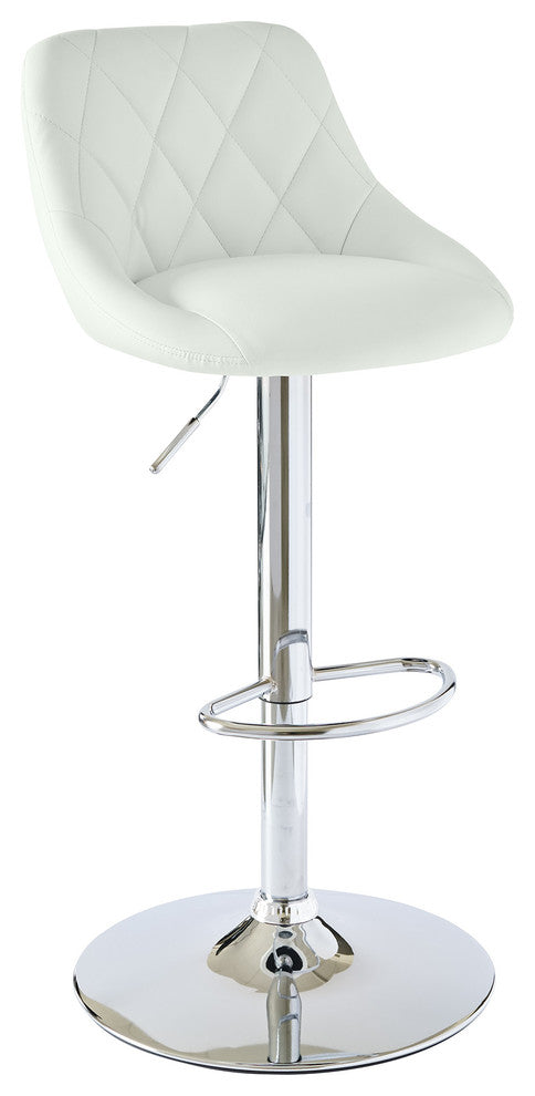 Picket House Furnishings Baltimore Adjustable Swivel Bar Stool Set, White