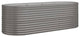 vidaXL Raised Garden Bed Outdoor Raised Flower Bed Galvanized Steel Planter Gray