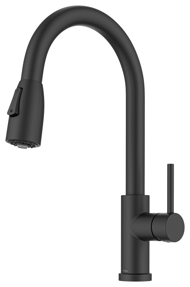 KRAUS Coda 2-Function 1-Handle Pull Down Kitchen Faucet Matte Black