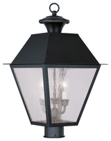 Mansfield Outdoor Post Head, Black