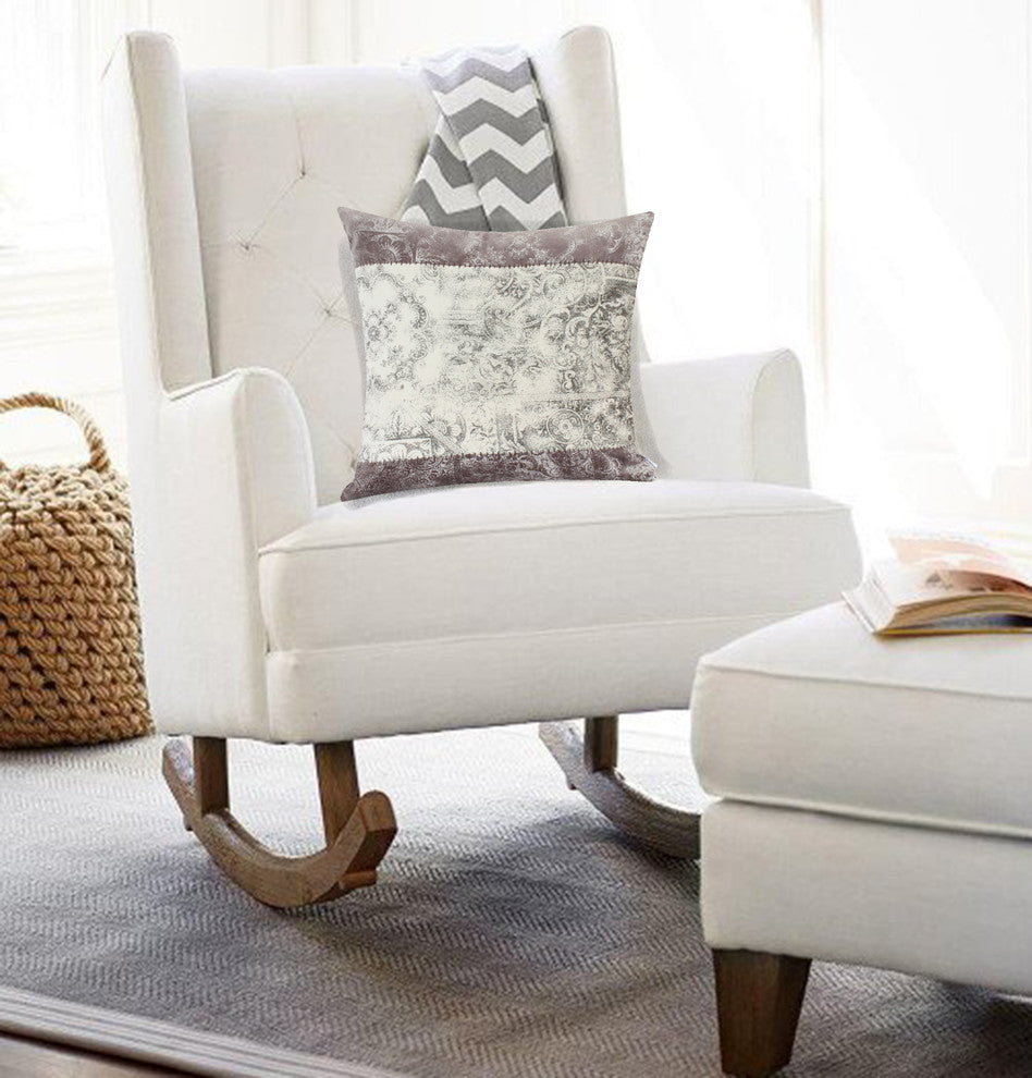 Parkland Collection Hannah Traditional Multicolor Pillow Cover With Poly Insert