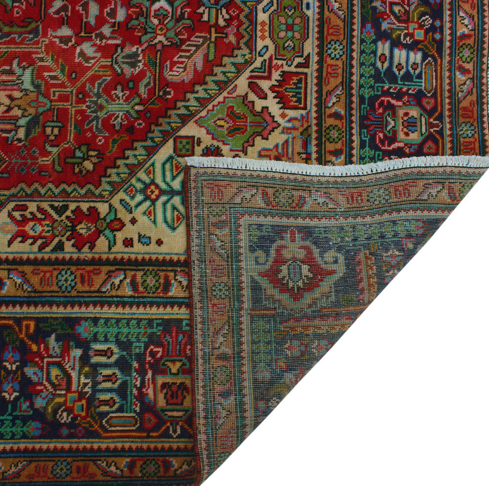 Fine Vintage Distressed Blaney Red Rug