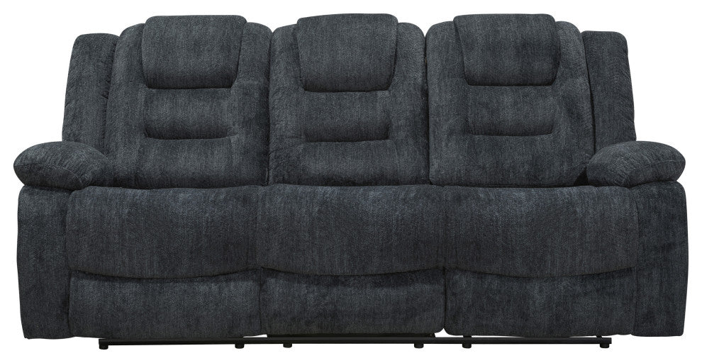 Bolton Misty Storm Manual Glider Reclining Sofa and Recliner