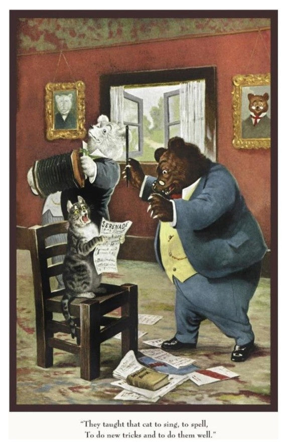 "Teddy Roosevelt's Bears: That Cat" Digital Paper Print by R.K. Culver, 34"x50"