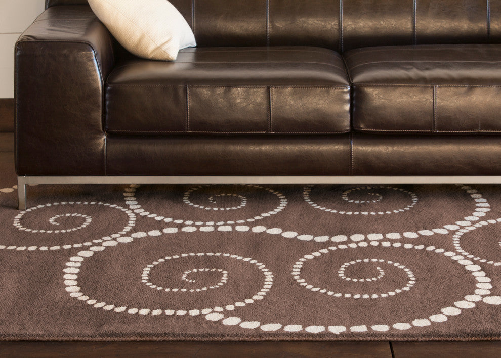 Allie Abstract Contemporary Area Rug, 8'x10'