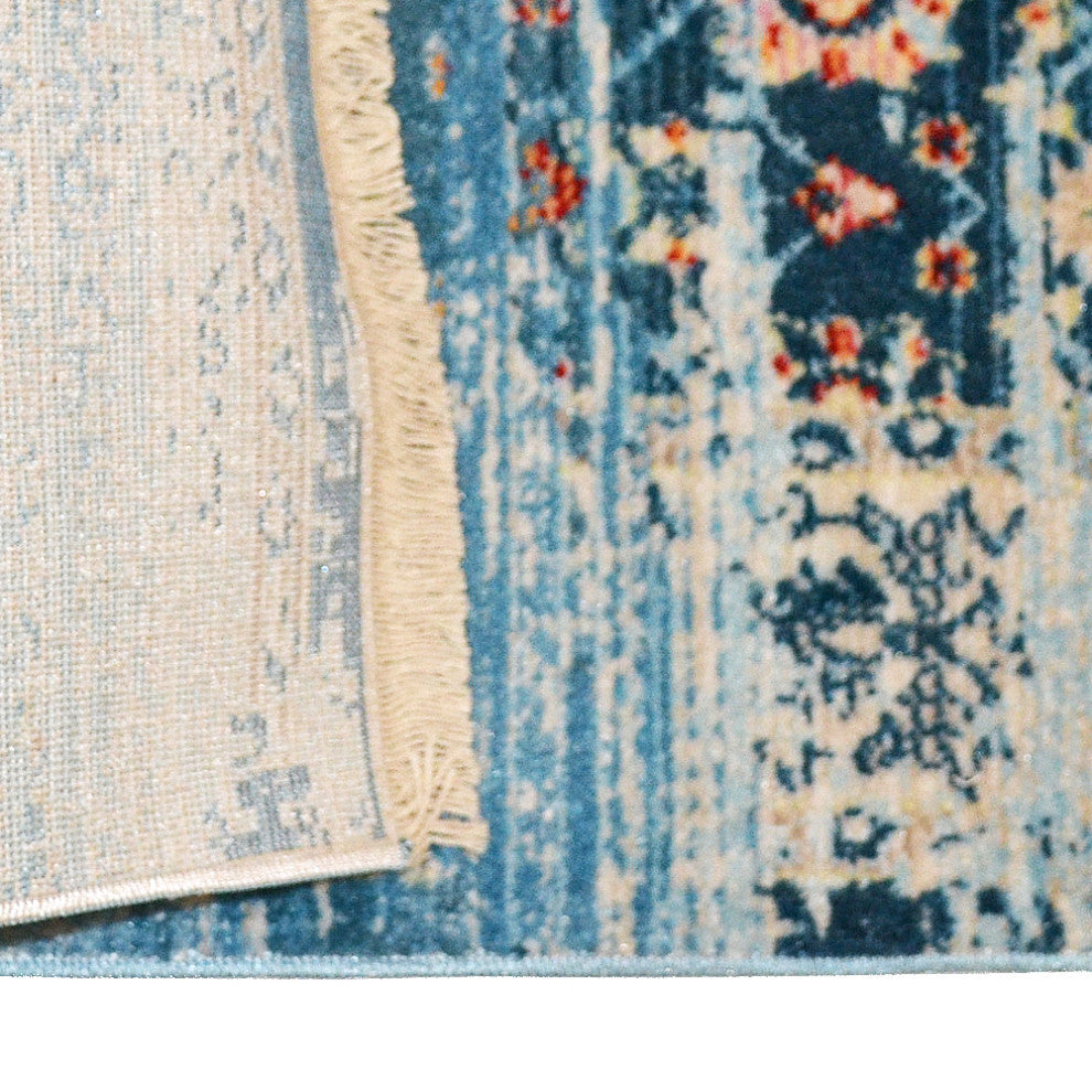 Machine Made Polyester Durable Indoor Outdoor Washable Oriental Pattern Footmat