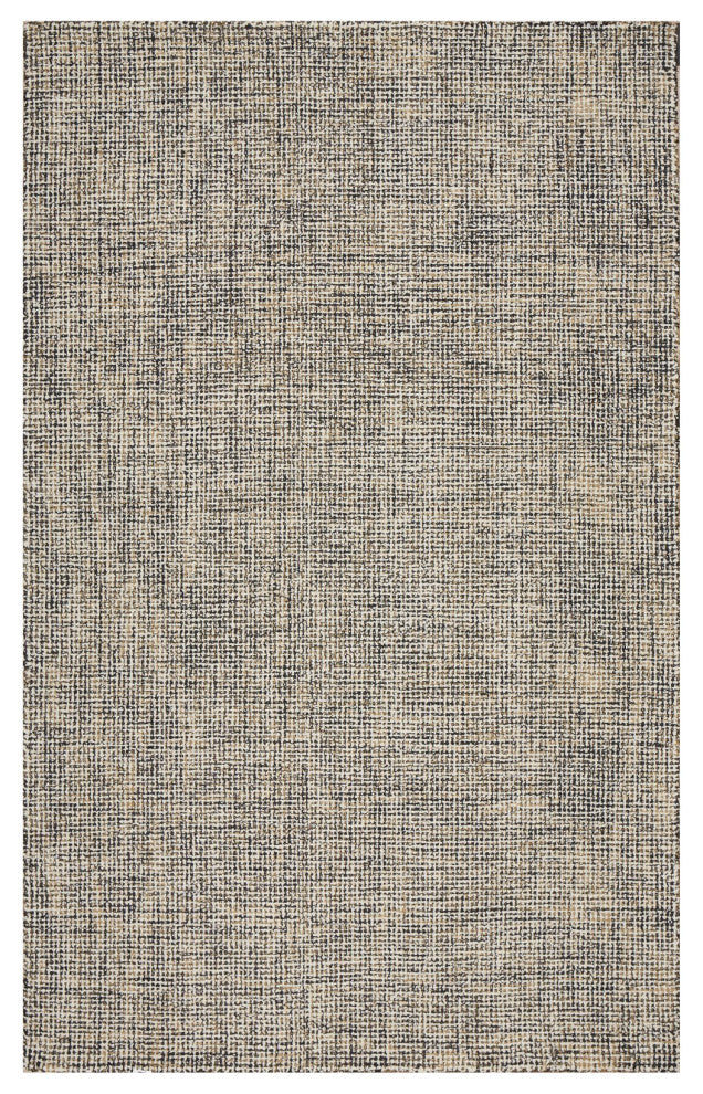 8" x 10" Charcoal Interwoven Maze Area Rug