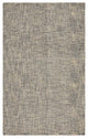 8" x 10" Charcoal Interwoven Maze Area Rug