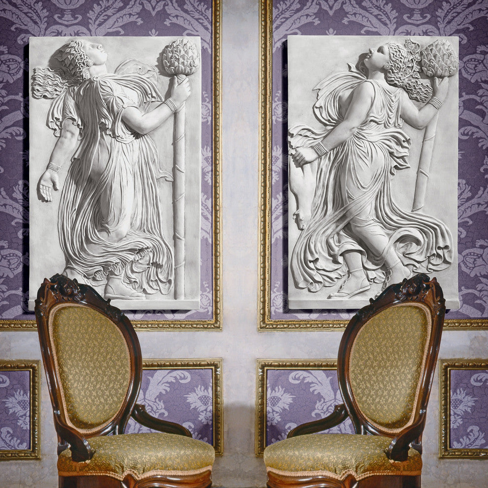Dancing Greek Maenad with Thyrsus: Left Wall Frieze (5th century BC)