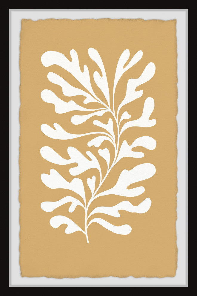 "Wavy Seaweeds" Framed Painting Print, 8x12