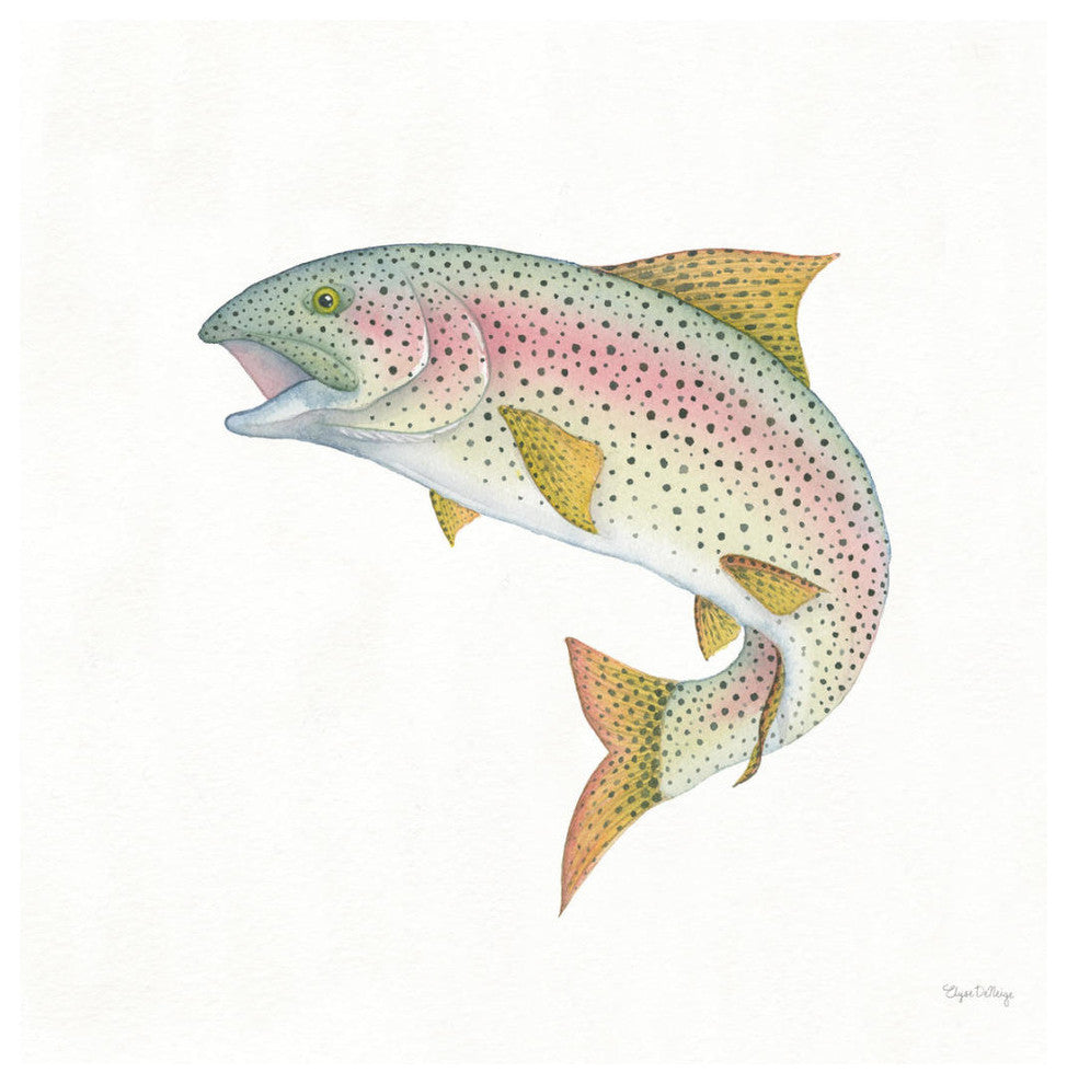 "Gone Fishin Rainbow" Digital Paper Print by Elyse DeNeige, 20"x20"
