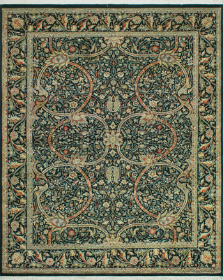 Pak-Persian Cingeswi Black/Green Rug, 8'0x10'2