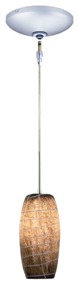 Light Low Voltage Pendant And Canopy Kit, Gray Bronze, Gray Chrome