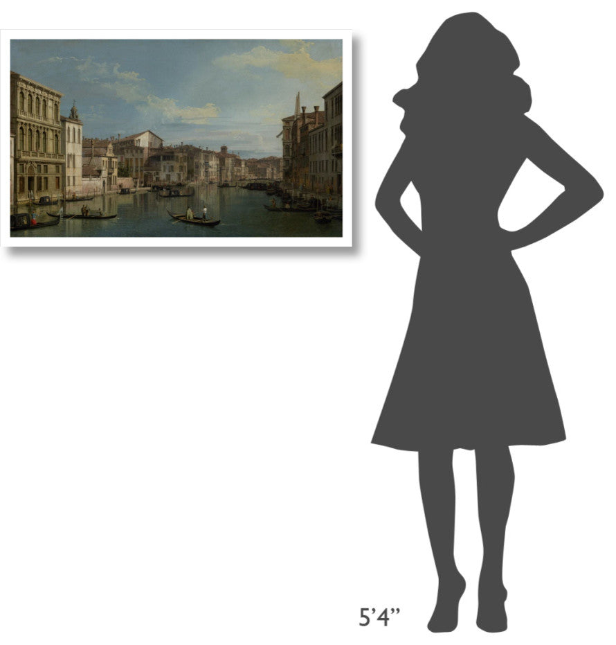 "Grand Canal in Venice, Palazzo Flangini, Campo San Marcuola" Paper Art, 38"x24"