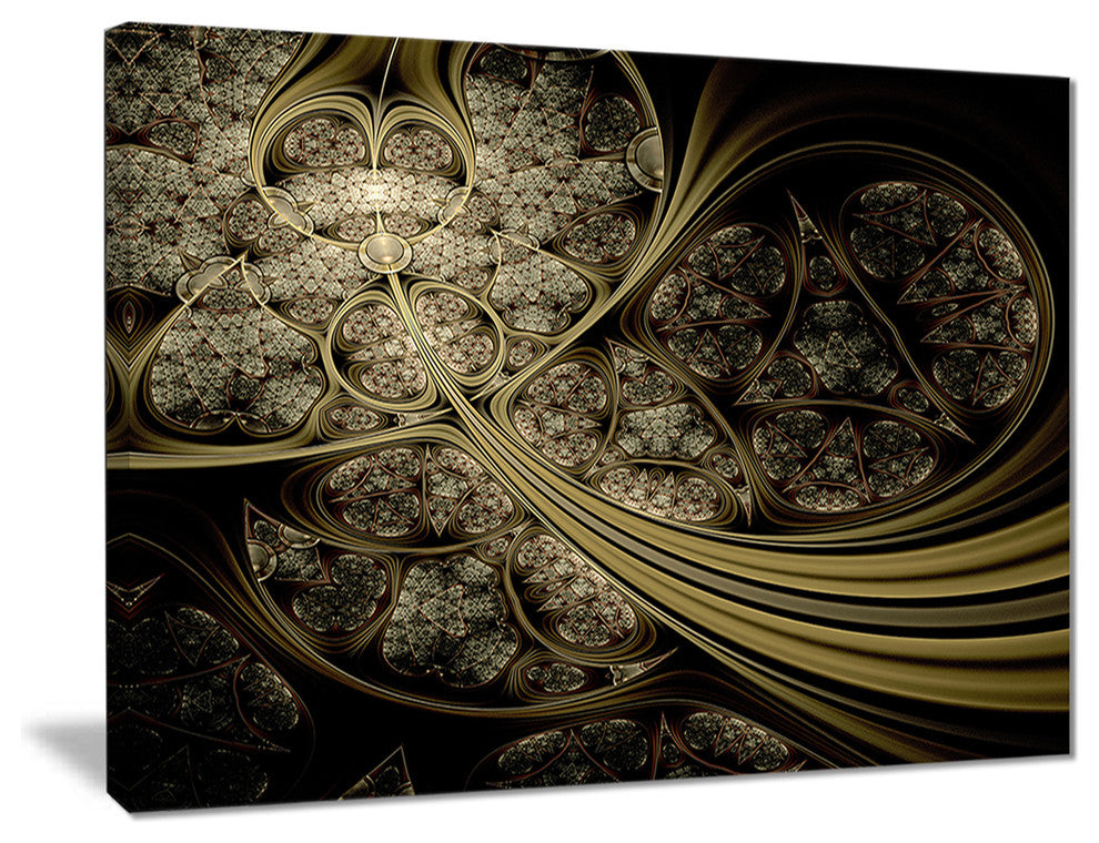 "White Metallic Fabric Pattern" Digital Canvas Print, 20"x12"
