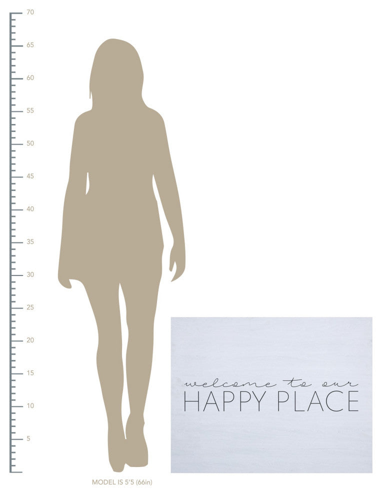 Welcome To Our Happy Place Wall Art