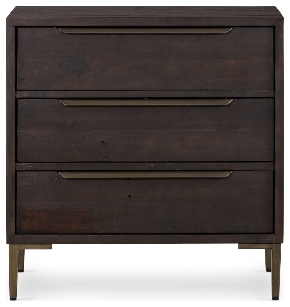 Wyeth 3 Drawer Dresser-Dark Carbon