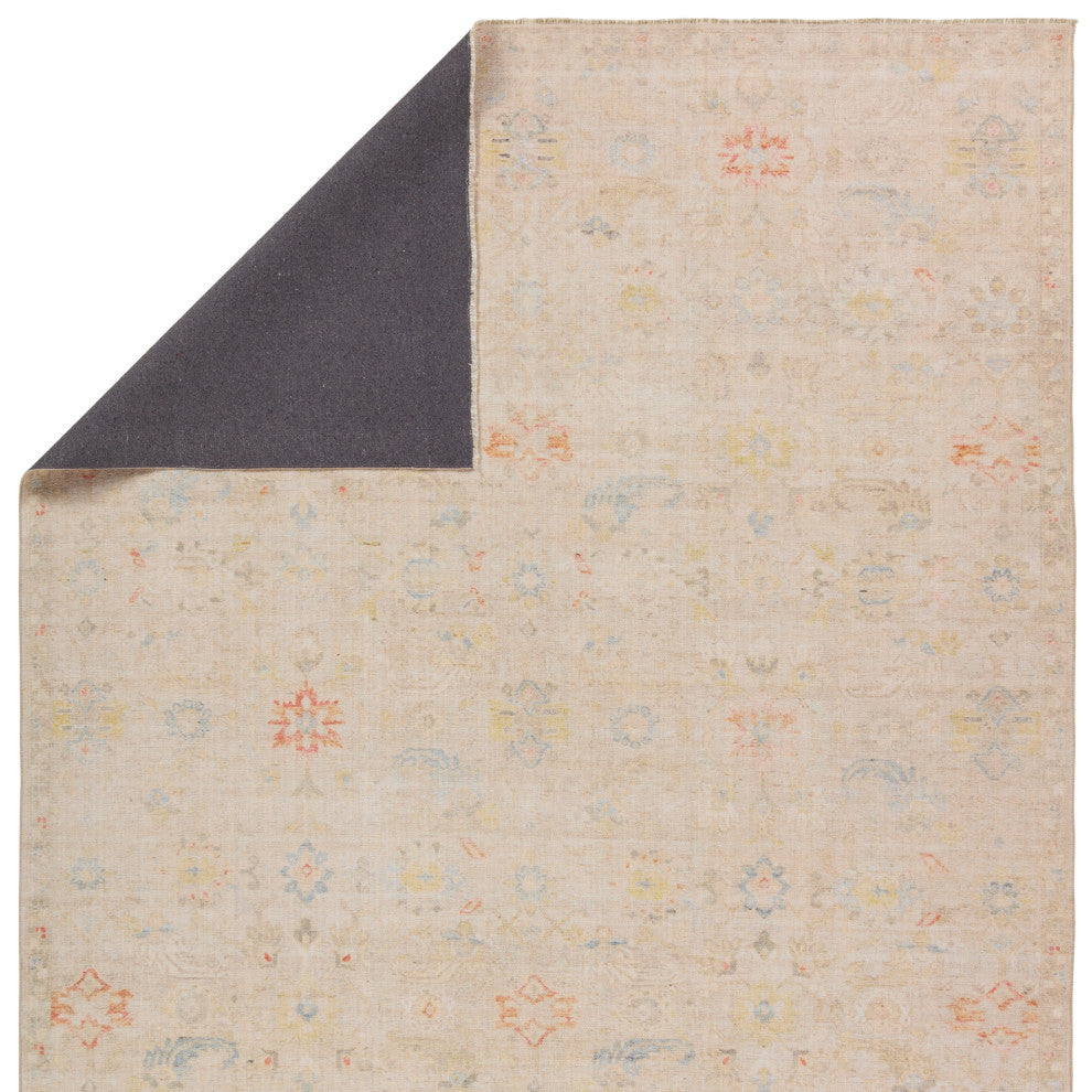 Jaipur Living Aaina Floral Cream/Blue Area Rug 7'10"X9'10"