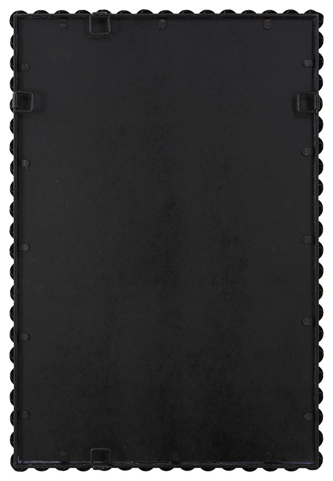 Uttermost 09789 Serna 21" W x 30" H Transitional Rectangular - Satin Black