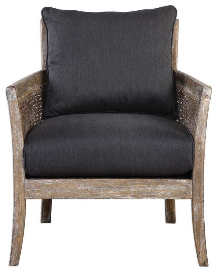 Uttermost Encore 30 x 34" Dark Gray Armchair