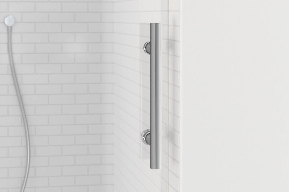 Basco VINA-935-47XP Vinesse 76"H x 47"W Single Sliding Frameless - Brushed