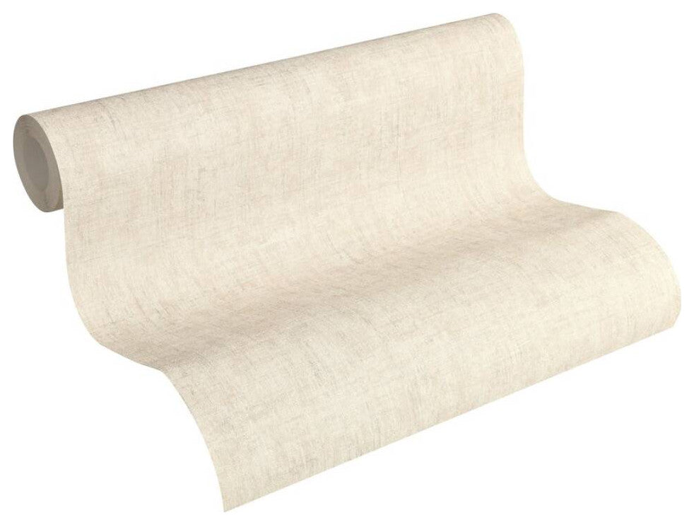 Plain Textured Wallpaper, Scattered Plaster Spots, Gray Silver Beige, 1 Roll