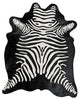 Printed Zebra Cowhide Rug