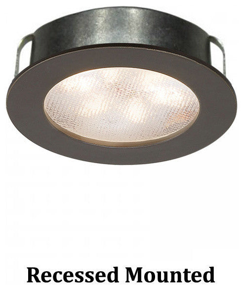 WAC Lighting LED Button Light, Dark Bronze, Round, 2700k Warm White