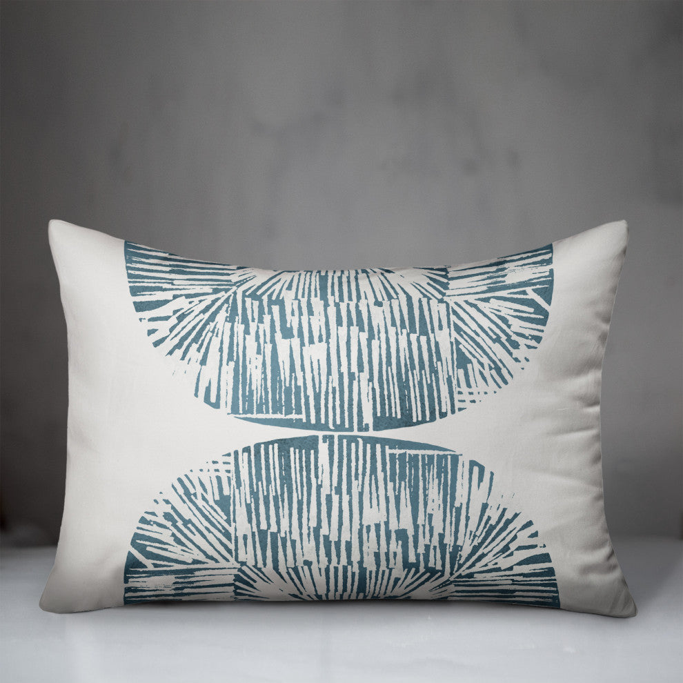 Abstract Shell Shape 14x20 Spun Poly Pillow