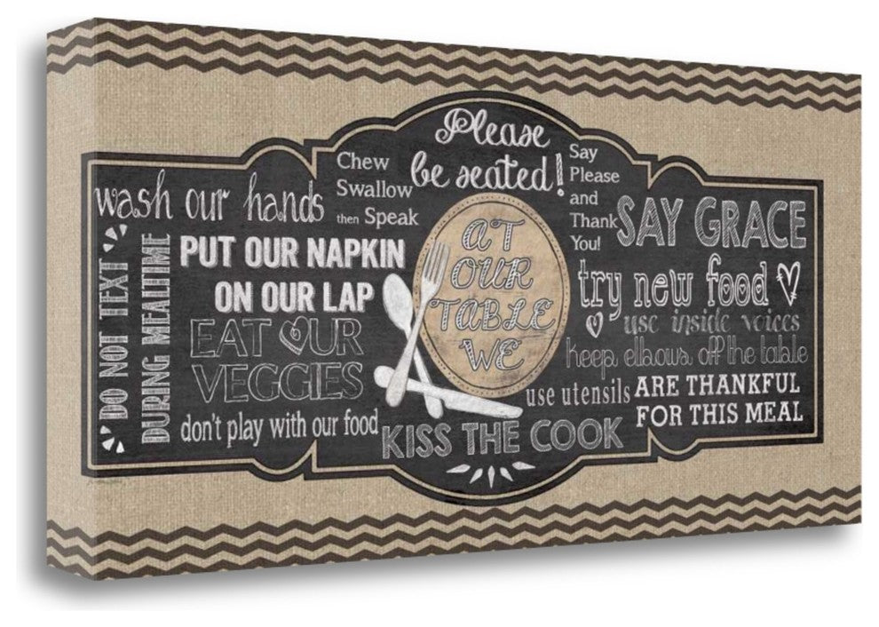 "At Our Table" By Jo Moulton, Giclee Print on Gallery Wrap Canvas, Ready to Hang