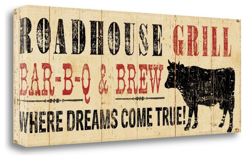 "Roadhouse Grill" By Pela Studio, Giclee Print on Gallery Wrap Canvas