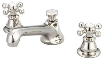 Lever Handles-American Widespread Lavatory Faucet, Polished Nickel Pvd Finish