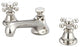 Lever Handles-American Widespread Lavatory Faucet, Polished Nickel Pvd Finish, C